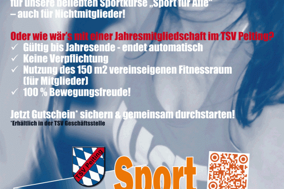 Kurs … das sportliche Geschenk! TSV Peiting