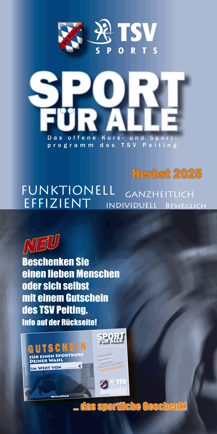 Sportprogramm Kurse TSV Peiting